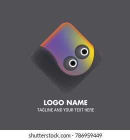 Vector abstract colorful logo Mexican tribal 