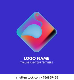 Vector abstract colorful logo Mexican tribal 