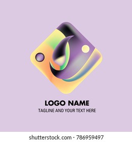 Vector abstract colorful logo Mexican tribal 