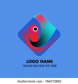 Vector abstract colorful logo Mexican tribal 