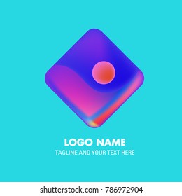Vector abstract colorful logo Mexican tribal 