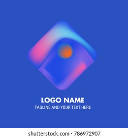 Vector abstract colorful logo Mexican tribal 