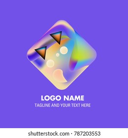 Vector abstract colorful logo Mexican tribal