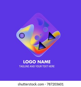 Vector abstract colorful logo Mexican tribal