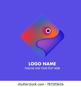Vector abstract colorful logo Mexican tribal