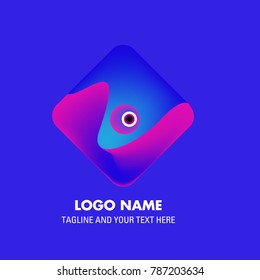 Vector abstract colorful logo Mexican tribal