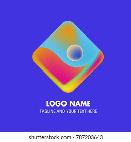 Vector abstract colorful logo Mexican tribal