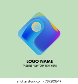 Vector abstract colorful logo Mexican tribal