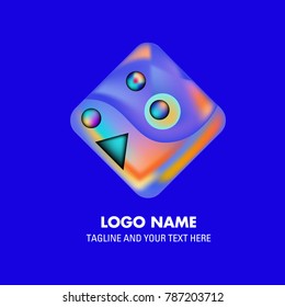 Vector abstract colorful logo Mexican tribal