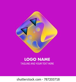 Vector abstract colorful logo Mexican tribal