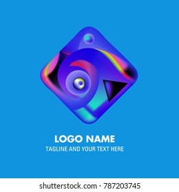 Vector abstract colorful logo Mexican tribal