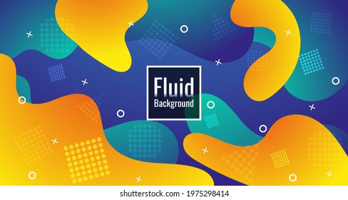 Vector Abstract Colorful Minimal Fluid shapes composition geometric pattern gradients.