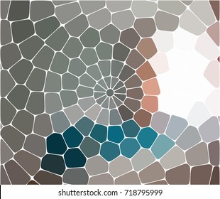 Vector abstract colorful mosaic background with brown, blue and gray color.