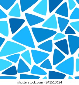 Vector abstract colorful mosaic seamless pattern. Background of geometric shapes.  