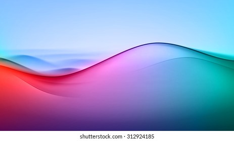 Vector Abstract Colorful Multicolored Wave Background