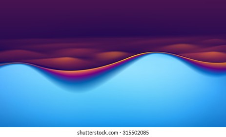 Vector Abstract Colorful Multicolored Wave Background
