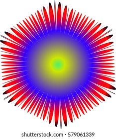 Vector abstract  colorful on white background