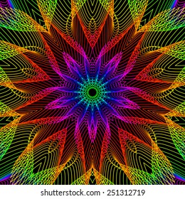 Vector abstract colorful ornament