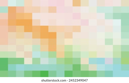 Vector abstract and colorful pixel background.