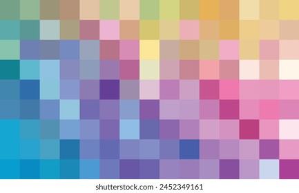 Vector abstract and colorful pixel background.