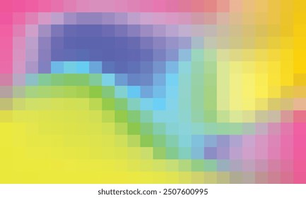 Vector abstract and colorful pixel background