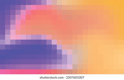 Vector abstract and colorful pixel background
