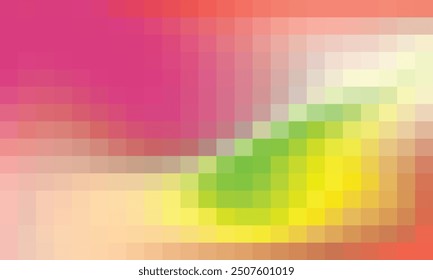 Vector abstract and colorful pixel background