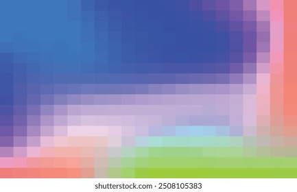 Vektorabstrakter und bunter Pixelhintergrund.