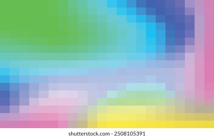 Vector abstract and colorful pixel background.