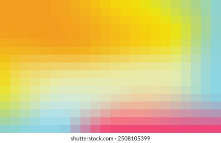Vector abstract and colorful pixel background.