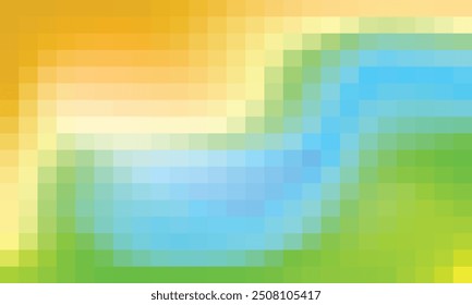 Vector abstract and colorful pixel background.