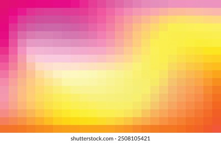 Vector abstract and colorful pixel background.