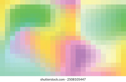 Vector abstract and colorful pixel background.