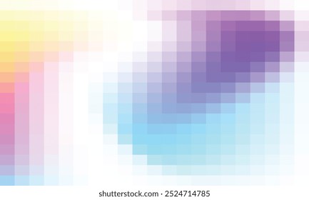 Vektorabstrakter und bunter Pixelhintergrund