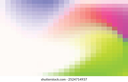 Vector abstract and colorful pixel background