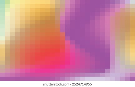 Vector abstract and colorful pixel background