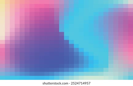 Vector abstract and colorful pixel background