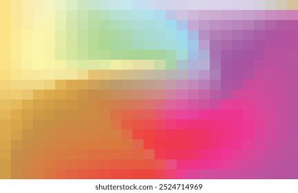 Vetor abstrato e fundo de pixel colorido