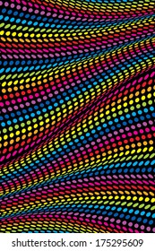 vector abstract colorful rainbow dotted wallpaper background