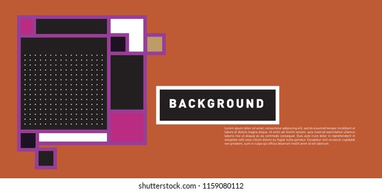 Vector abstract colorful rectangle background for banner