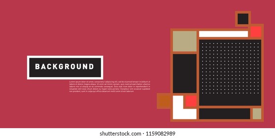 Vector abstract colorful rectangle background for banner