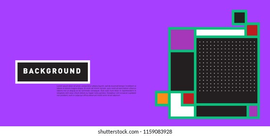 Vector abstract colorful rectangle background for banner