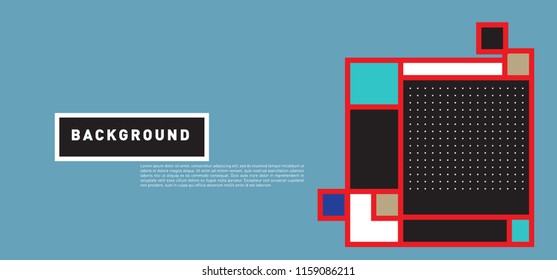 Vector abstract colorful rectangle background for banner