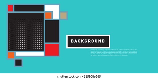 Vector abstract colorful rectangle background for banner