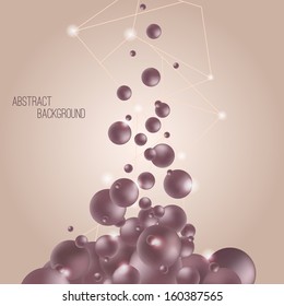 Vector abstract colorful science background