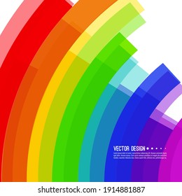 Vector abstract colorful spectrum background. Rainbow colored stripes