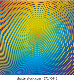 Vector abstract colorful spiral op-art