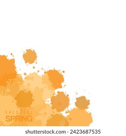 vector abstract colorful spring background design,invitation card background template,watercolor wet wash splash