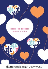 Vector abstract colorful stars heart symbol frame pattern invitation greeting card template