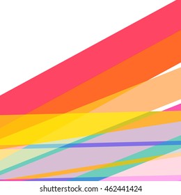 Vector abstract colorful stripes background template
